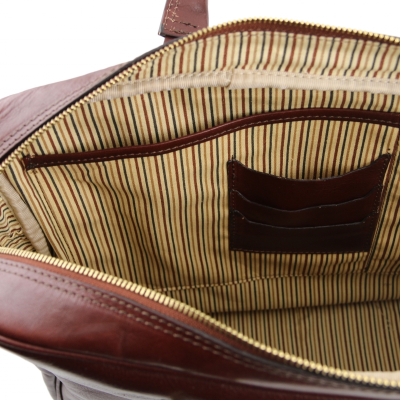 Leder-Laptoptasche Urbino 1 Fach Interieur Leder-Laptoptasche Urbino 1 Fach Interieur